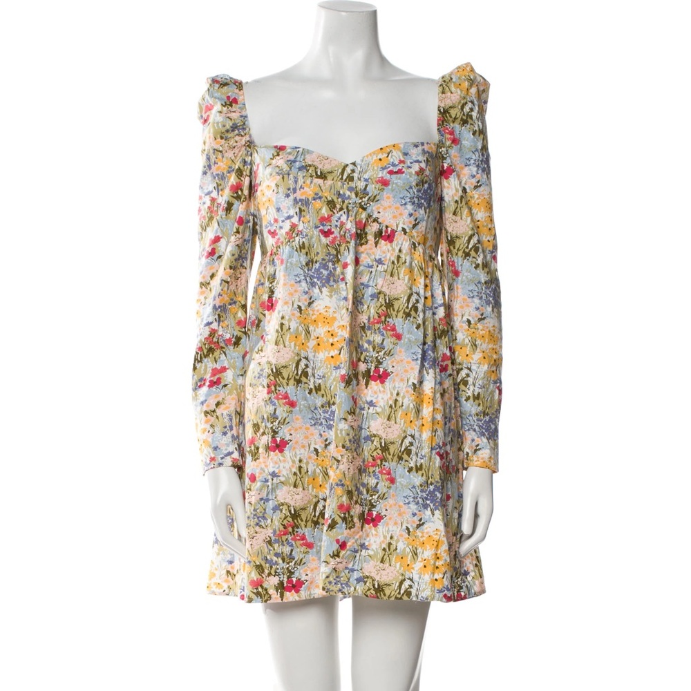 Reformation Kenzi Mini Dress Size 0 in Floral Pattern - Picture 2 of 5
